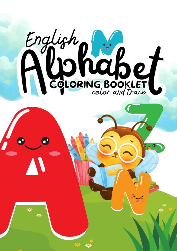 كتيب تلوين وتتبع الحروف الإنجليزية